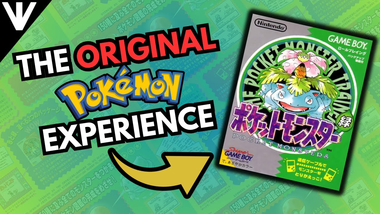 ОРИГИНАЛЬНЫЙ опыт игры Pokémon | Pocket Monsters Green (Это дико)