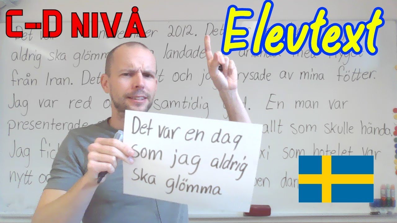 Rätta en elevtext, C / D nivå (SFI)