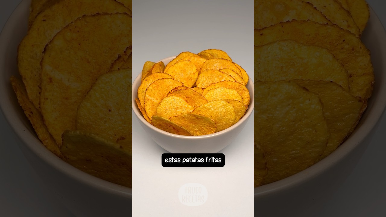 Patatas fritas en el microondas en 3 minutos #recetasfaciles #patatasfritas