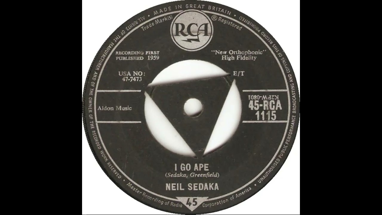 UK New Entry 1959 (62) Neil Sedaka - I Go Ape