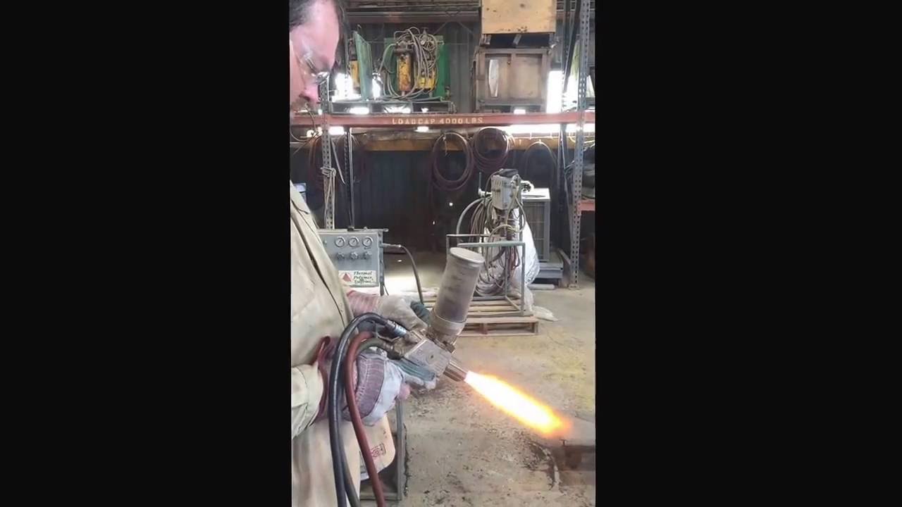 Flame spraying