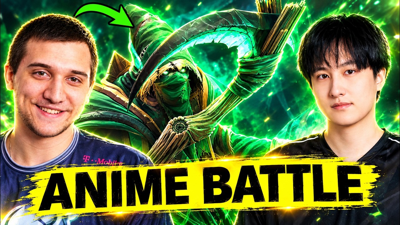 Arteezy's Necrophos vs. Ame: The Anime BATTLE!