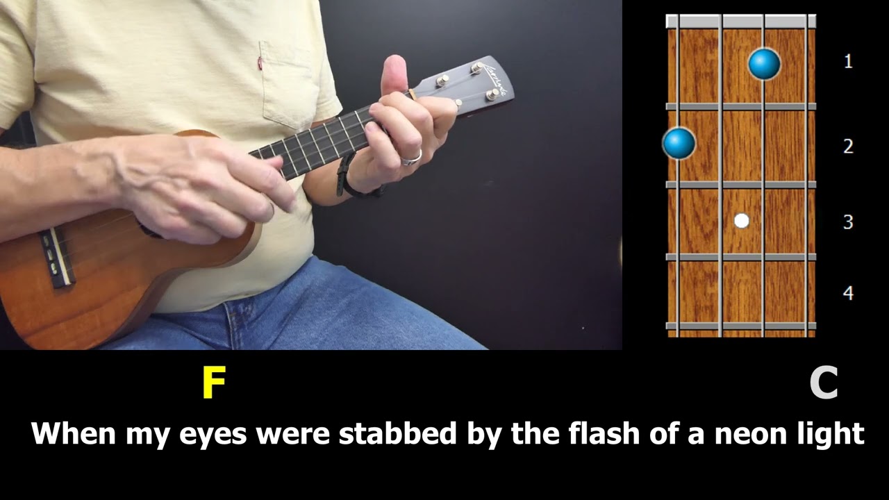 The Sound of Silence - Ukulele Strum-Along with Chords & Lyrics