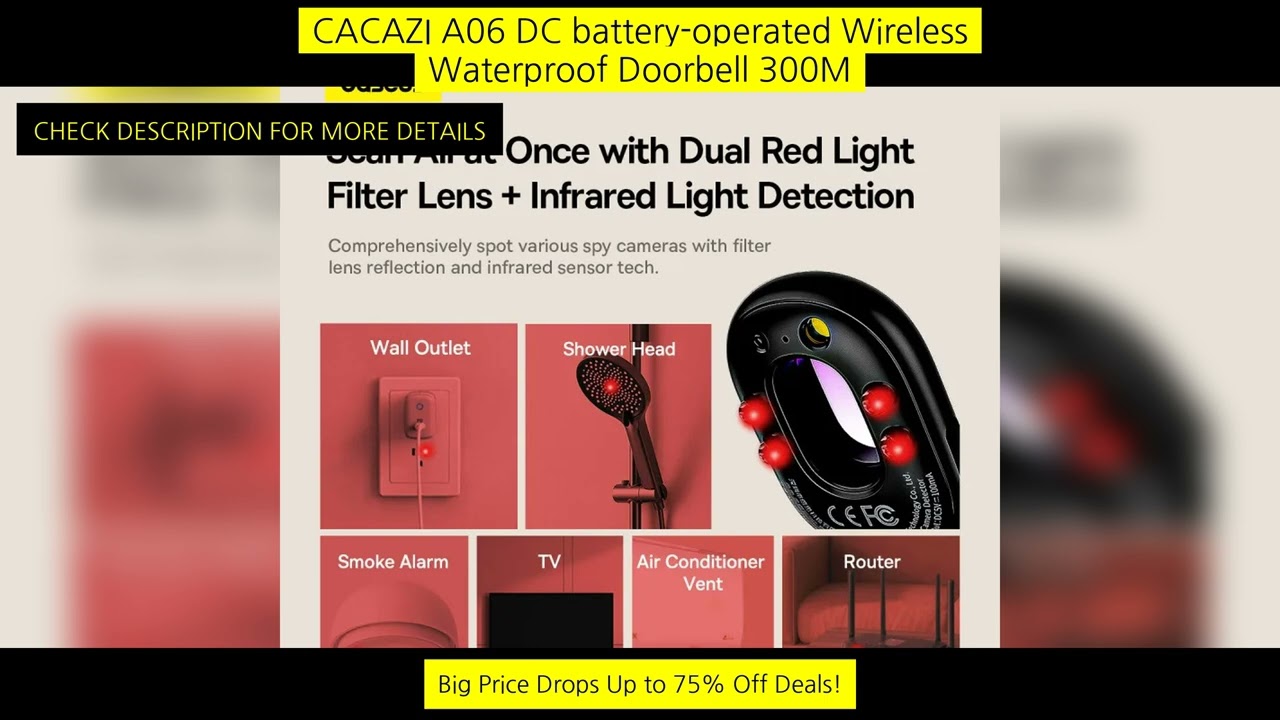 【New】Baseus Camera Detector Intelligent Hidden Camera Signal Detector