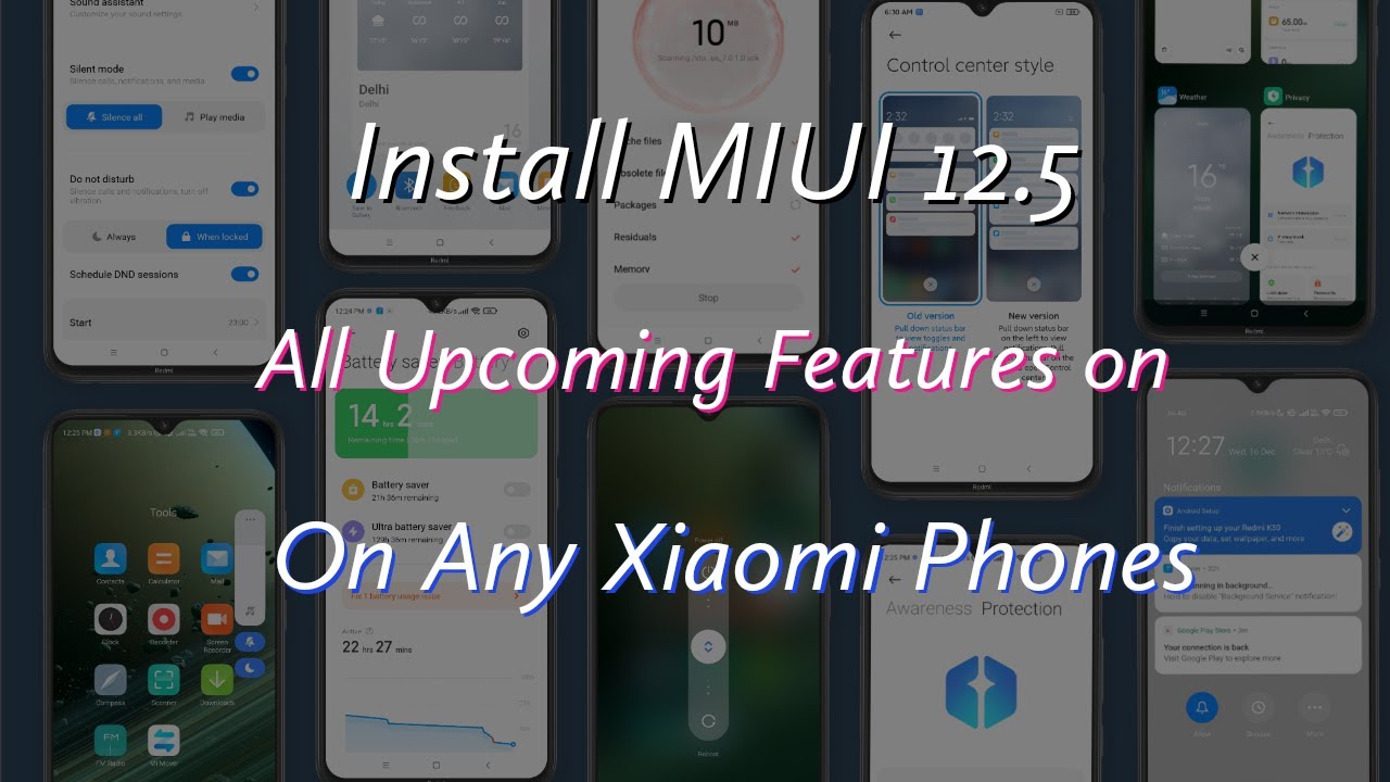 Install MIUI 12.5 Upcoming Features in Any Xiaomi Phones without Root | Update MIUI 12.5
