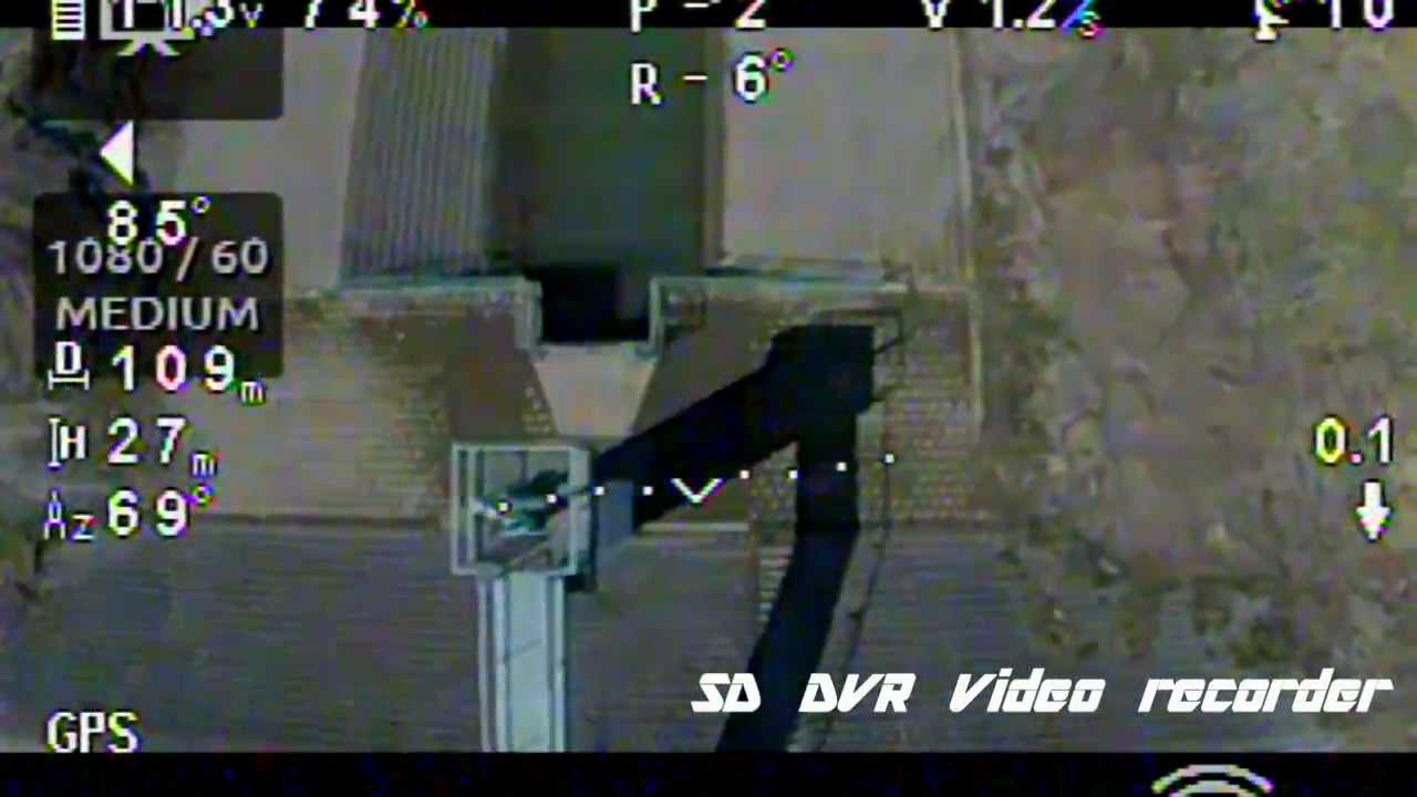 DJI iOSD mini＆SD　DVR　（DJI　Phantom2)　crash