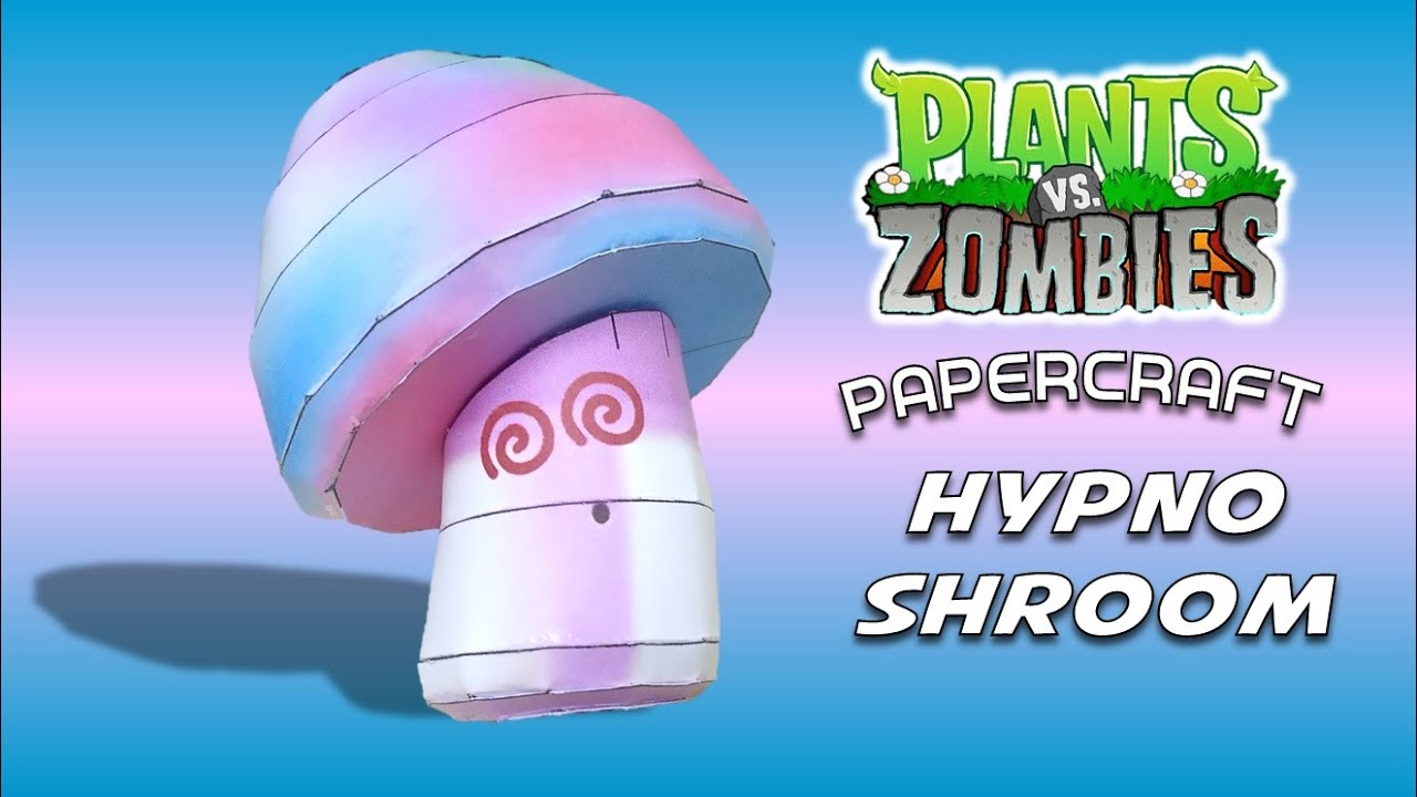 Como armar a HONGO HIPNÓTICO (Plants vs Zombies) de Papercraft paso a paso