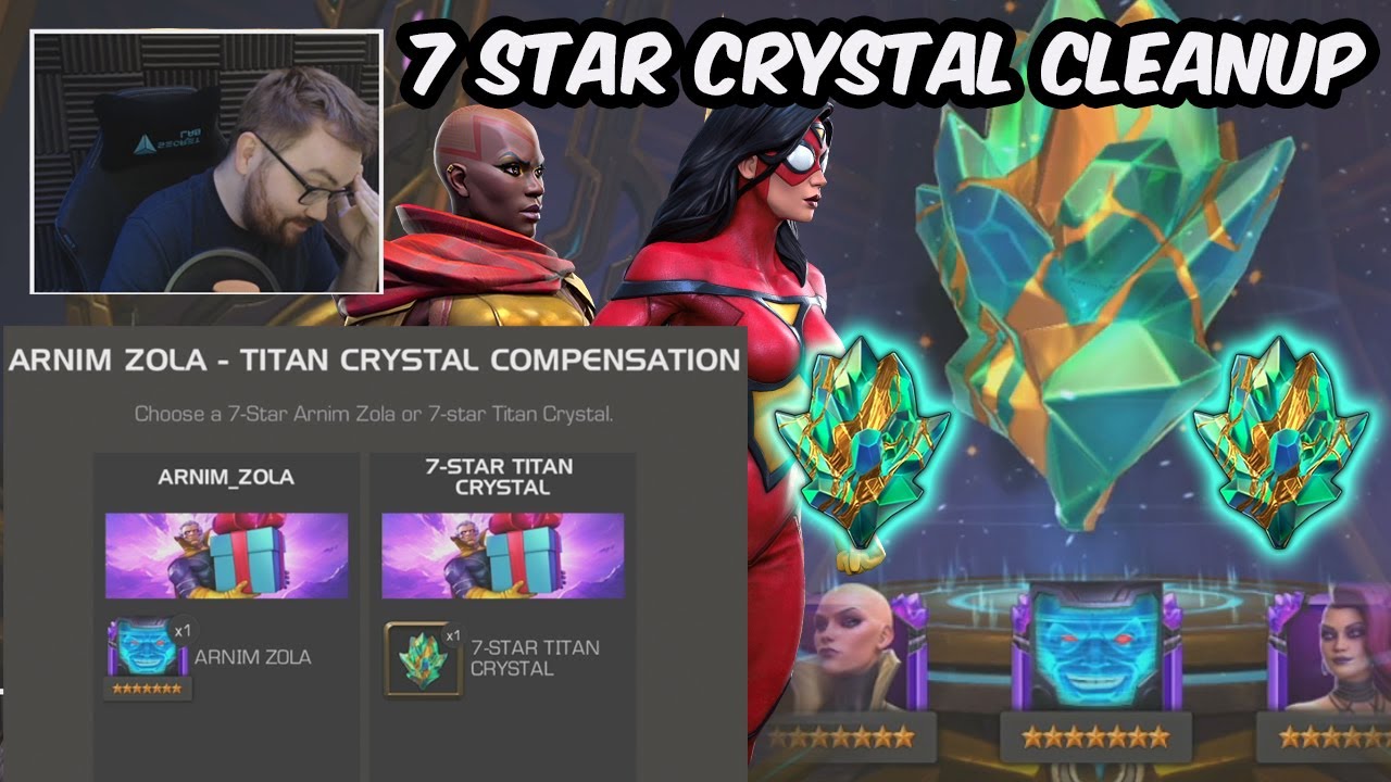 10x 7 Star Crystal Opening - Titan Crystal Comp & 7 Star Crystals - Marvel Contest of Champions