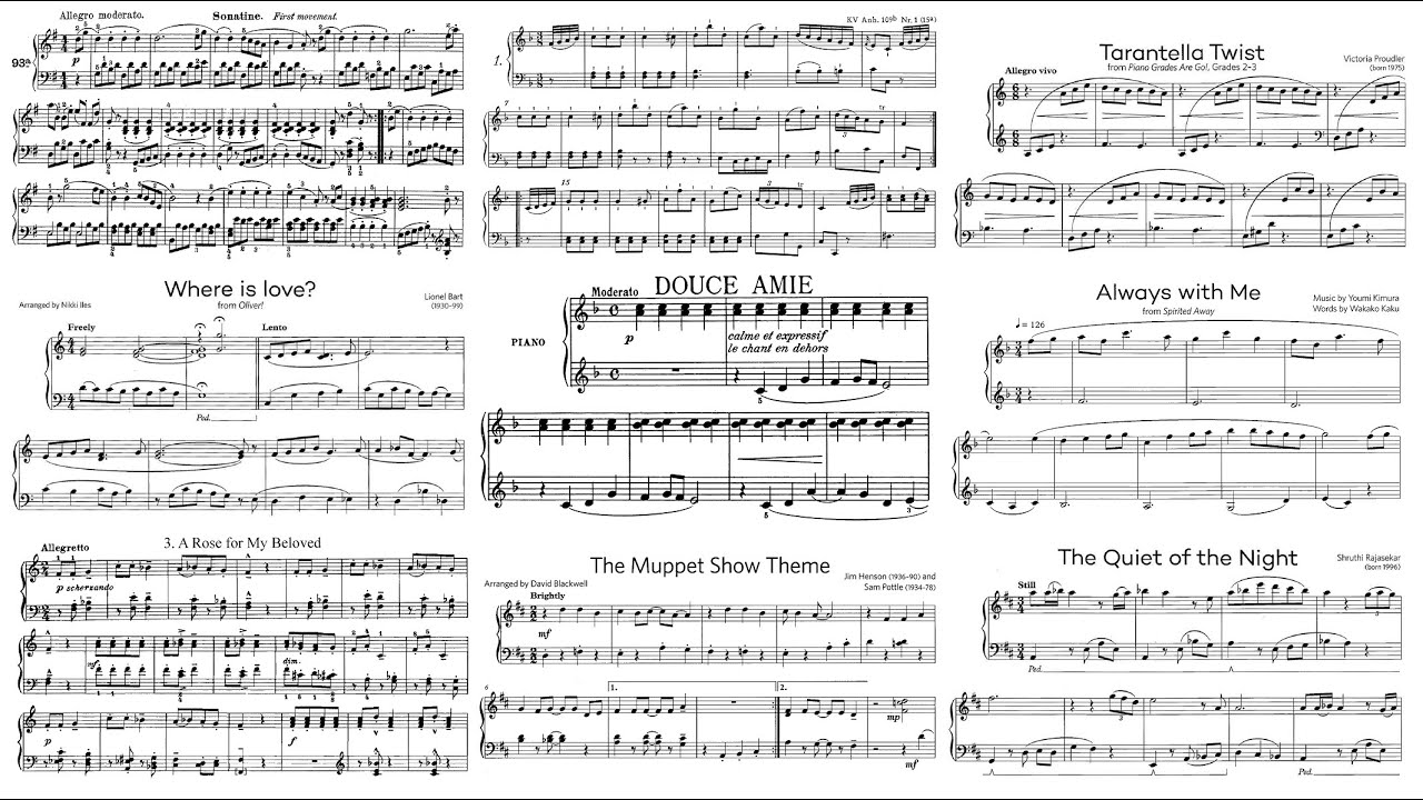 ABRSM Piano 2025-2026 Grade 3 Sheet Music (Complete)