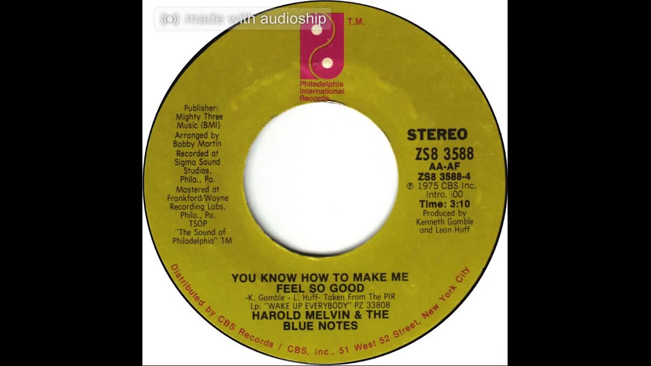 Harold Melvin & The Blue Notes - You Know How To Make Me Feel So Good (Ronnie B Mix)