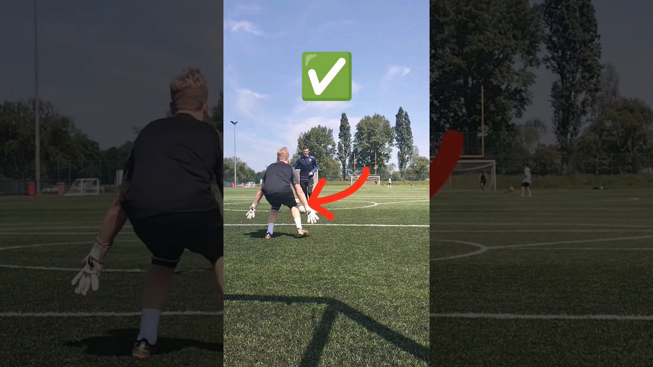 1v1 Approach ✅❌ #goalkeepers #goalkeeping #goalkeepertips #gk #goalkeepersaves #footballshorts