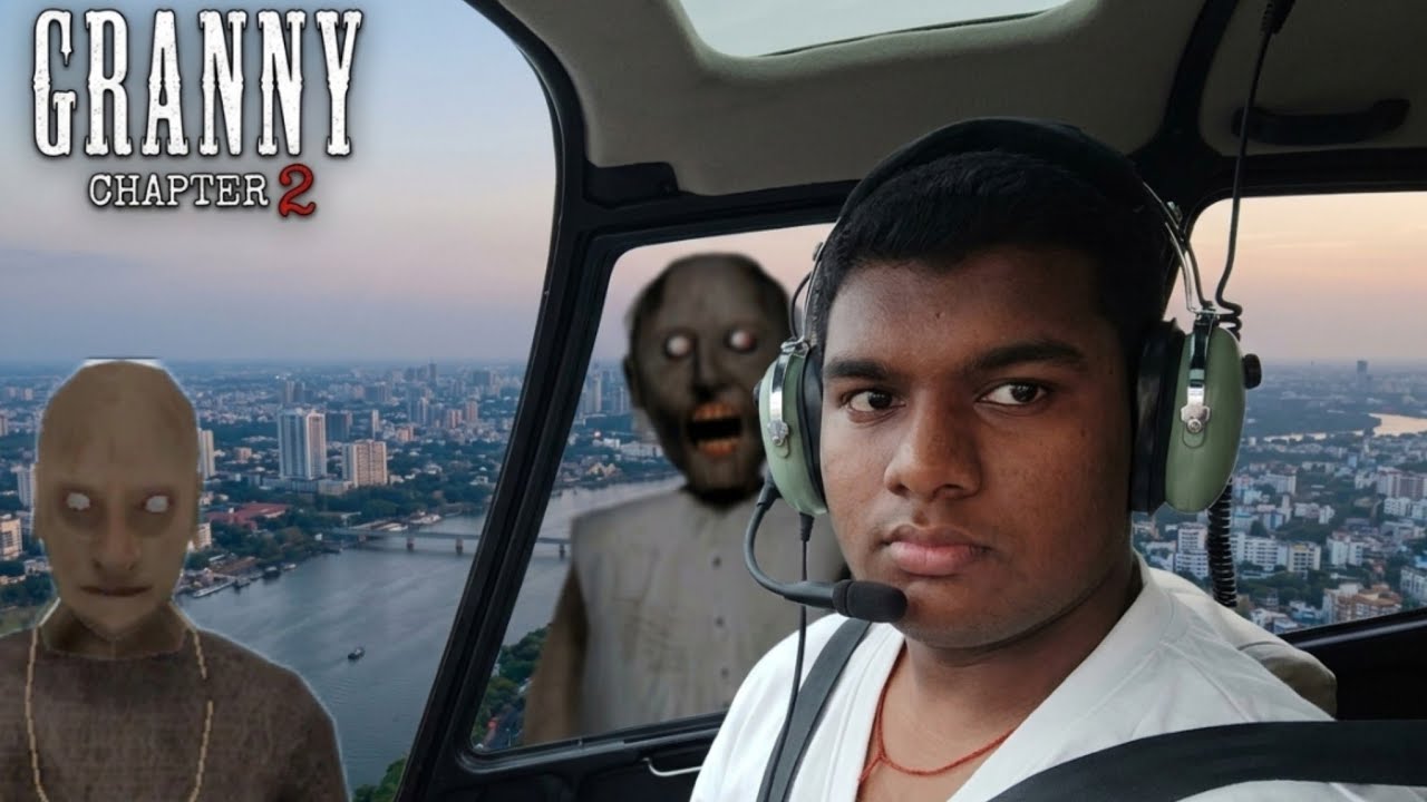 I Finally escape helicopter from Granny chapter 2 🚁🚁🚁🚁