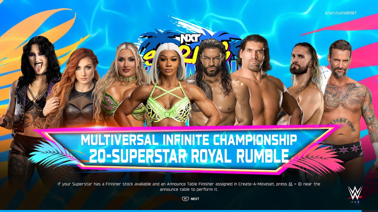 WWE 2K25: INTERGENDER ROYAL RUMBLE MATCH 3