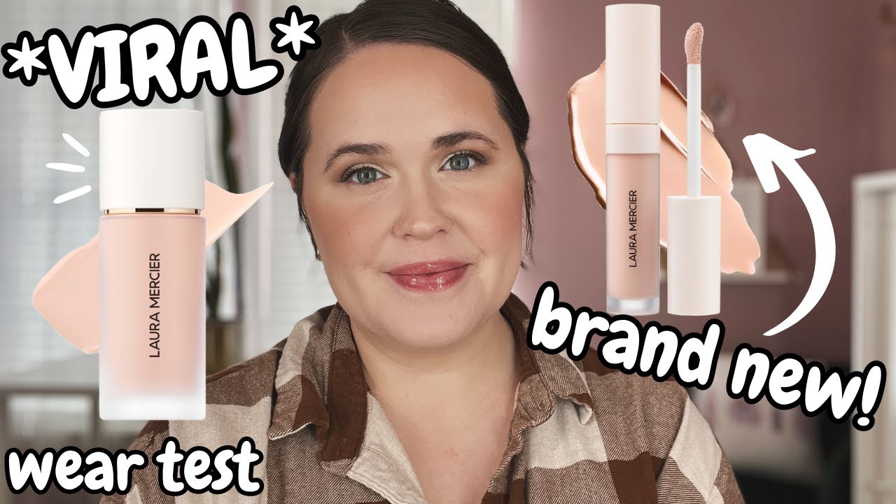 *Viral* Laura Mercier Real Flawless Weightless Perfecting Foundation & NEW Concealer | Wear test