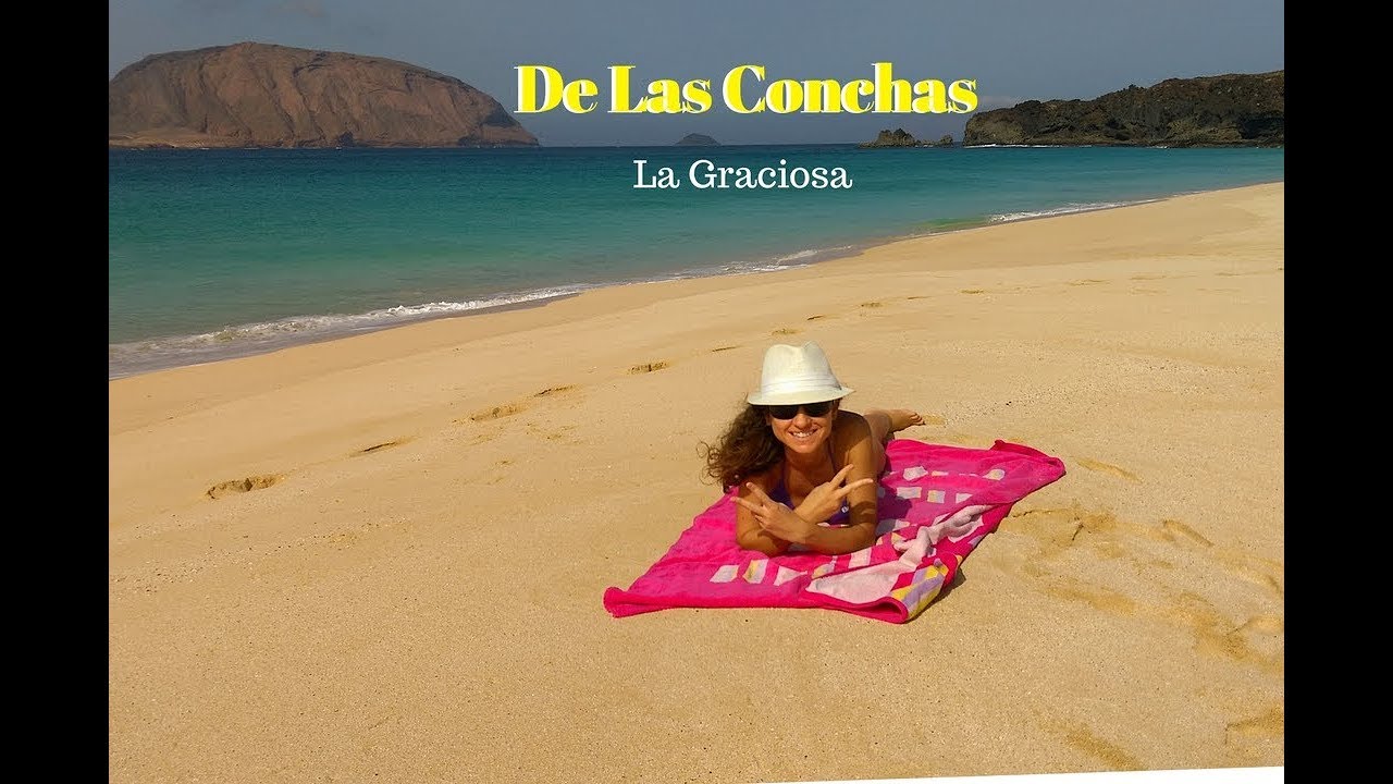 Playa de las Conchas, La Graciosa - the most beautiful beach in Europe! Lanzarote, Canary Islands