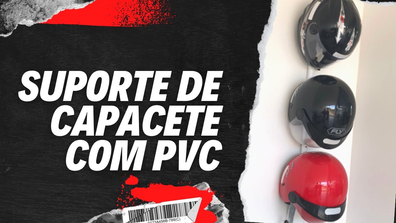 Como fazer suporte de capacete com tubo PVC?