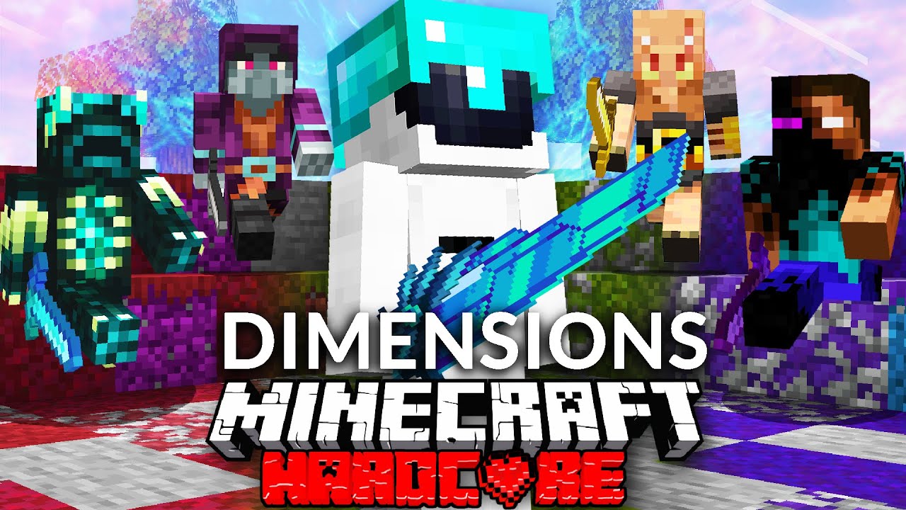 100 игроков симулируют ИЗМЕРЕНИЯ в Minecraft!