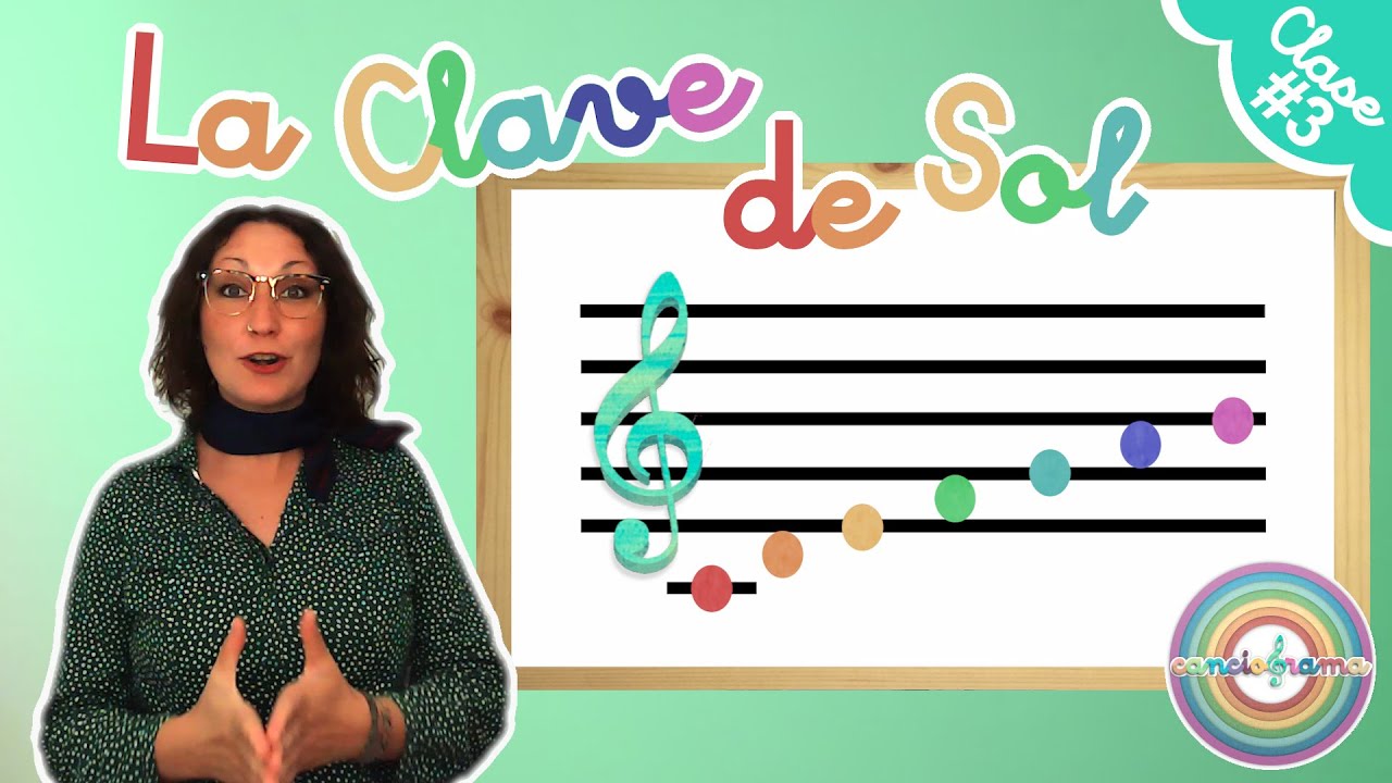 Aprende LA CLAVE DE SOL 𝄞 de una manera divertida! Curso de M&uacute;sica nivel INFANTIL - Clase #3