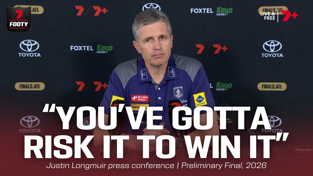 What Fremantle changed to come back | Justin Longmuir press conference, Preliminary Final 2026