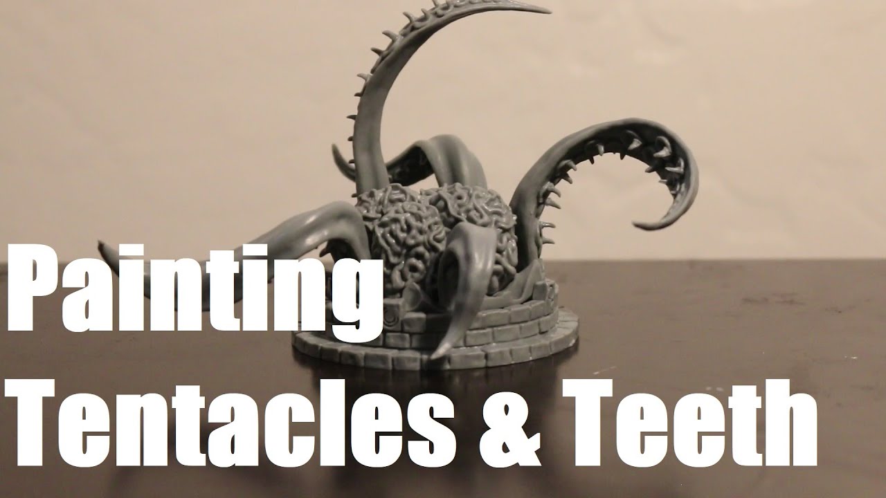 SLIMEY TENTACLES AND AWESOME TEETH How to Paint Reaper Bones 5 Thing in the Well