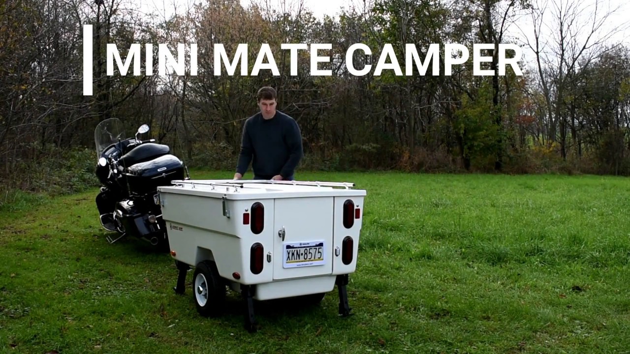 Motorcycle Camper Trailer: The Mini Mate Camper by Kompact Kamp Trailers