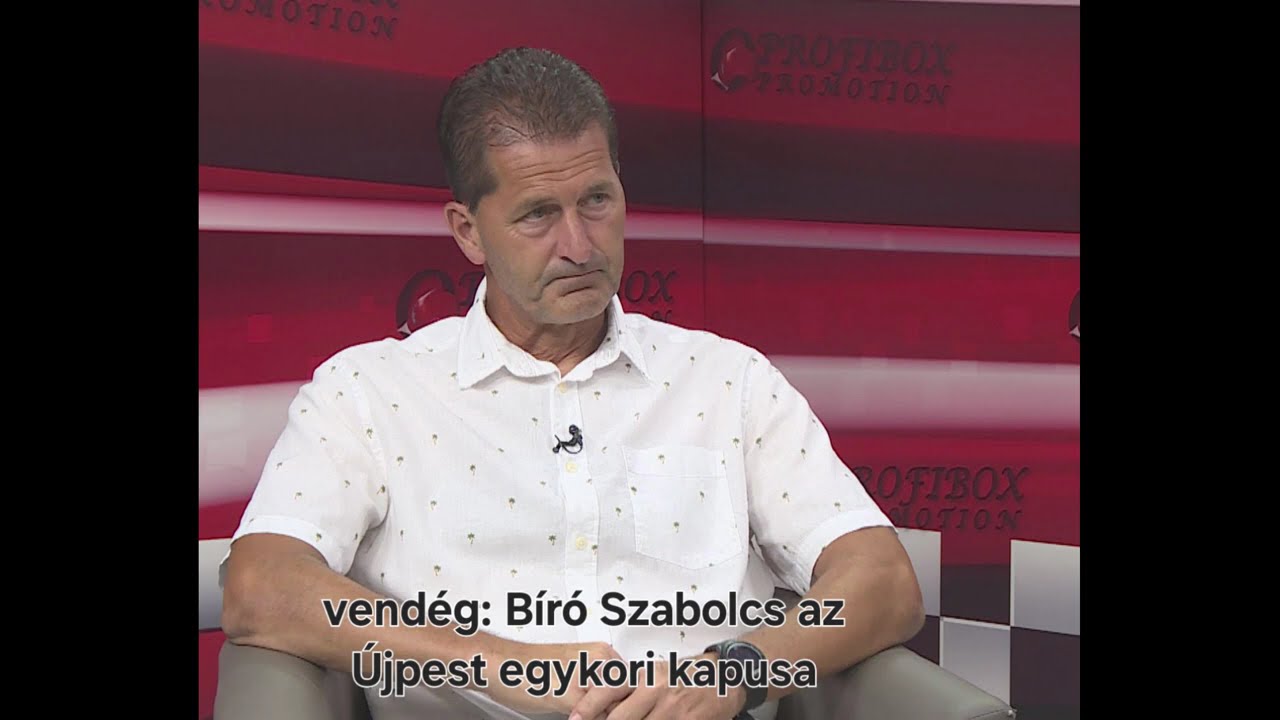 Labdarúgás: Bíró Szabolcs volt a Dinó Sporthíradó vendége