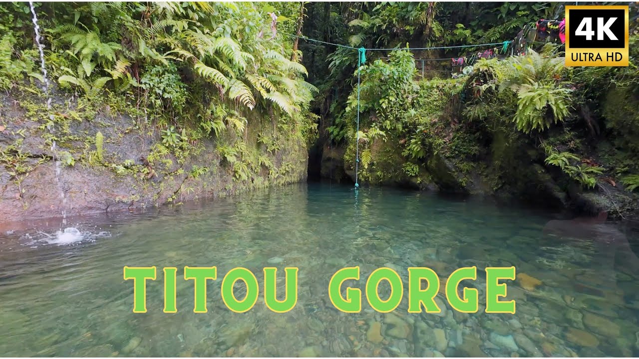 Exploring the Hidden Gem: Swimming Through Titou Gorge in Dominica | 4K
