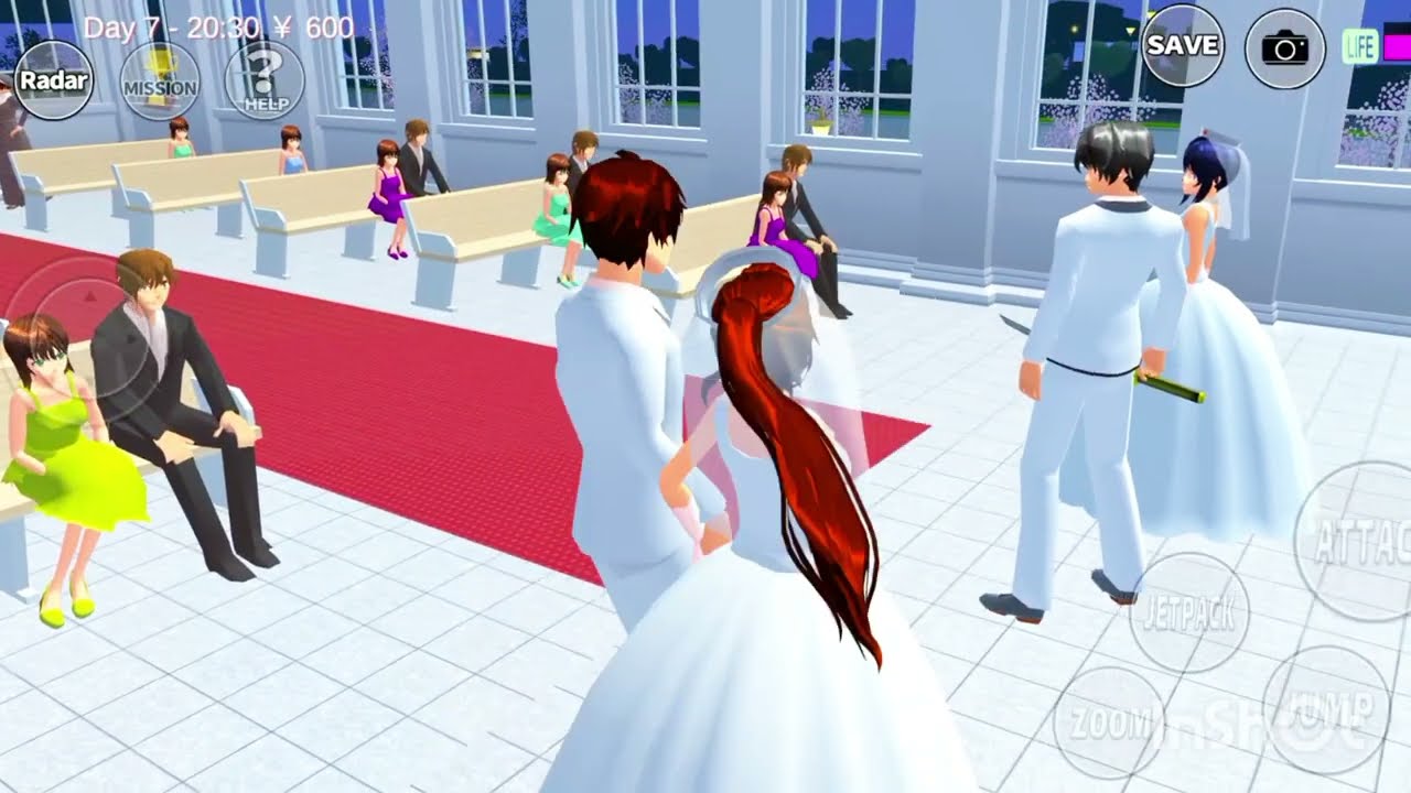 Sakura School Wedding Love Story 💍❤️ Boy Marries Girl in Romantic Scene 😍 | Sakura School Simulator