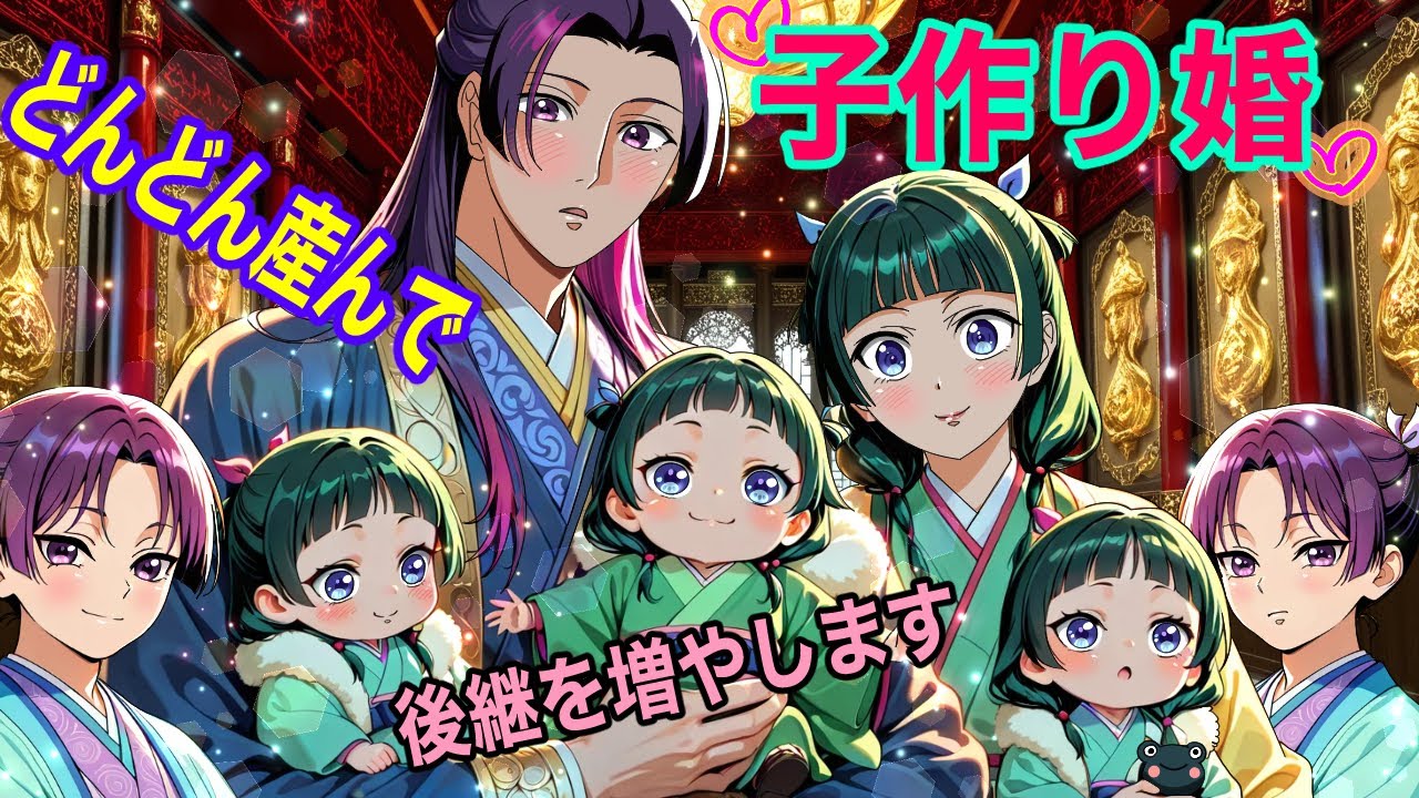 【薬屋のひとりごと】子作り婚！後宮に跡継ぎがいないので、妃になって、どんどん産みます！【アニメ】【じんまお】