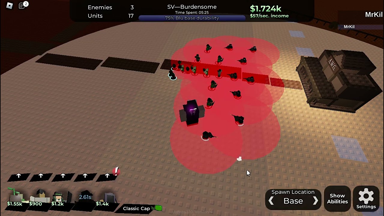 [v1.10] Solo Desert Burdensome, Crez only | World Tower Defense (roblox)