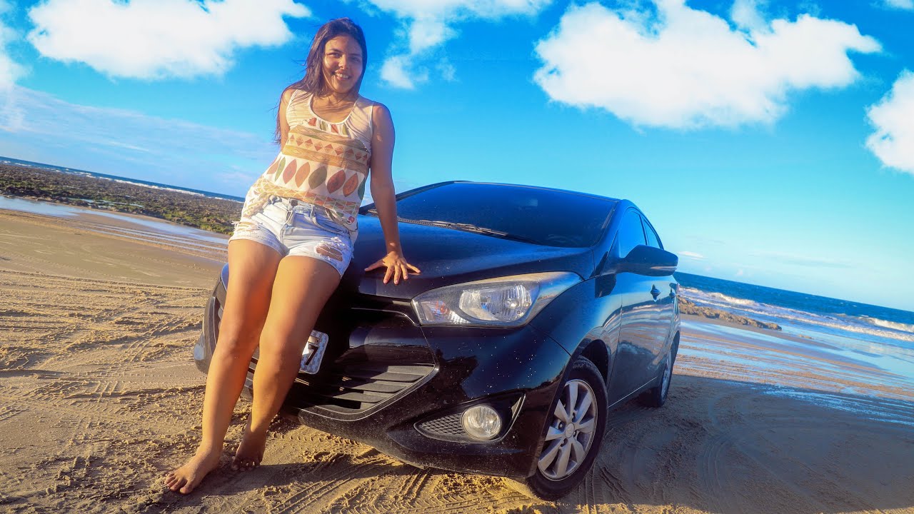 MOSTRANDO MEU HB20 E ACELERANDO ELE NA PRAIA