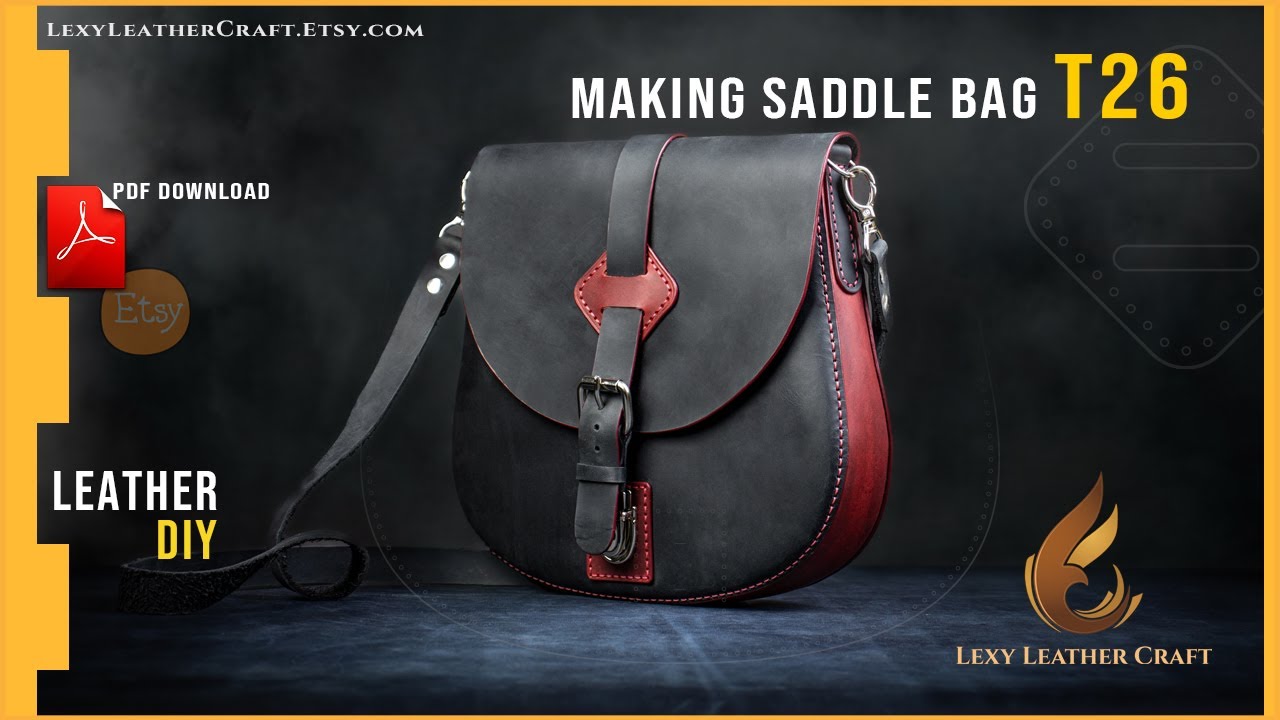 Making Leather saddle bag -DIY