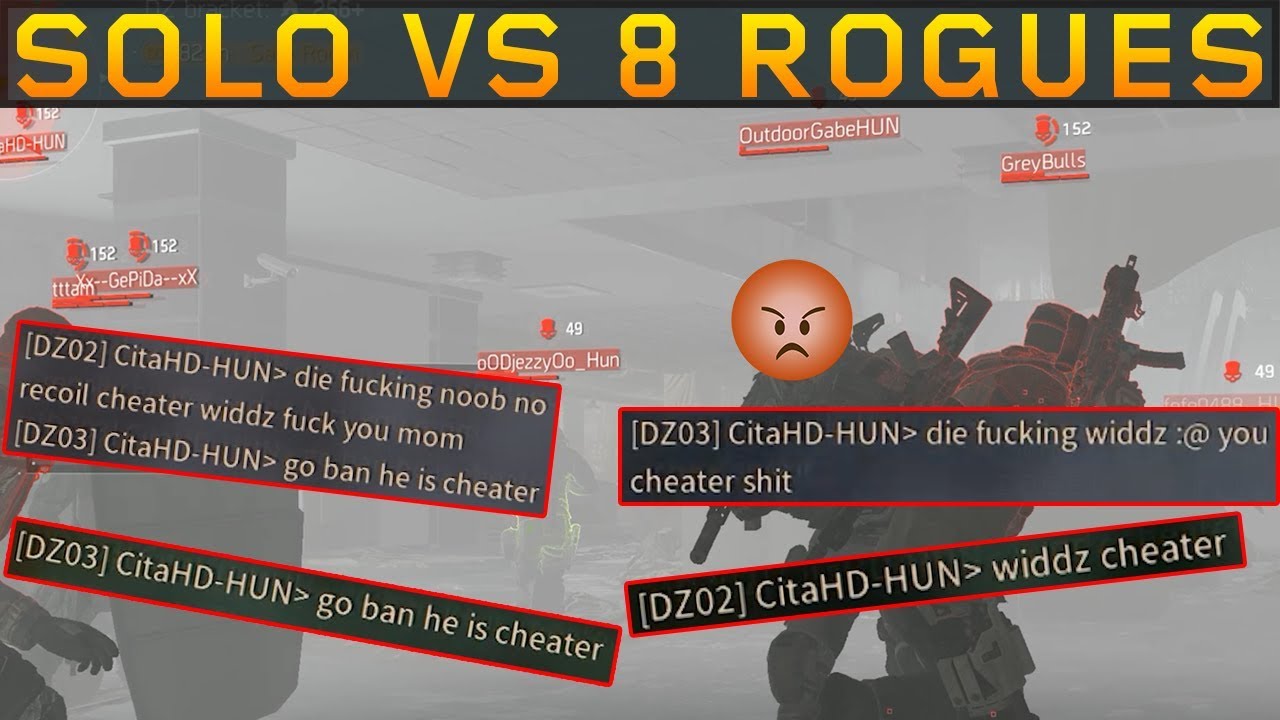Solo vs 8 MAD ROGUES! SOLO DZ PVP #89 (The Division 1.8.3)