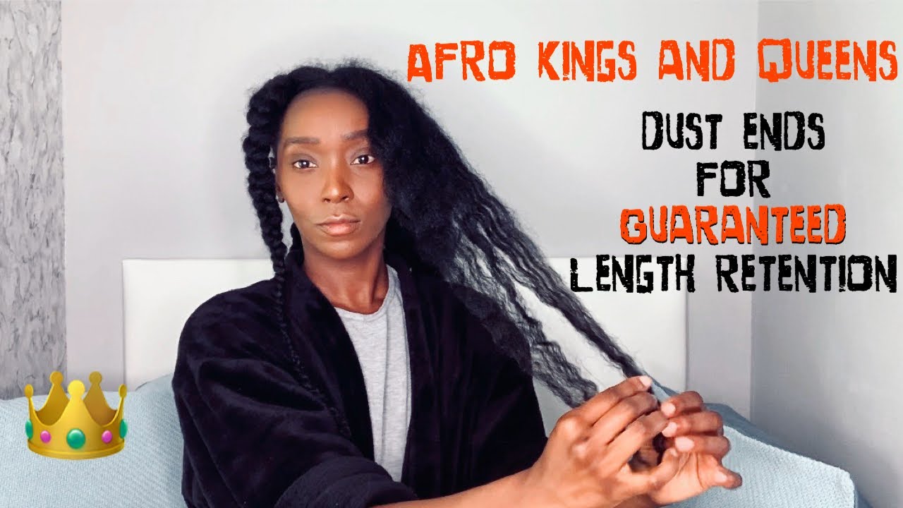 NATURAL HAIR || DUST ENDS TO GROW LONG 4C HAIR
