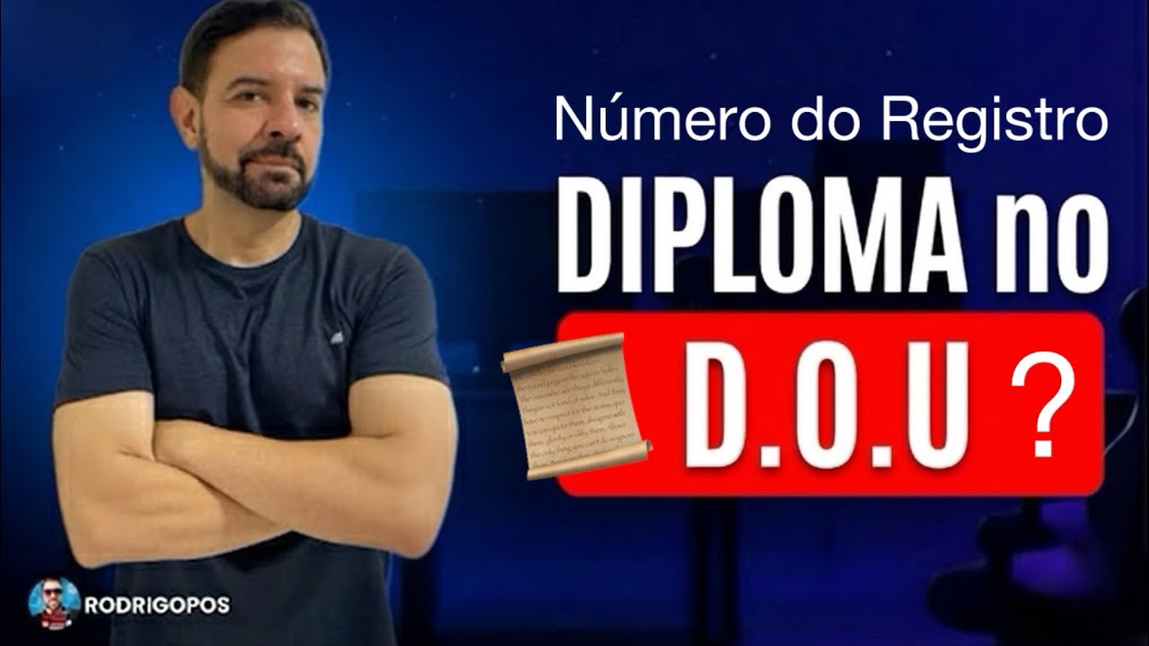 TEU DIPLOMA NO DIÁRIO OFICIAL DA UNIÃO? 