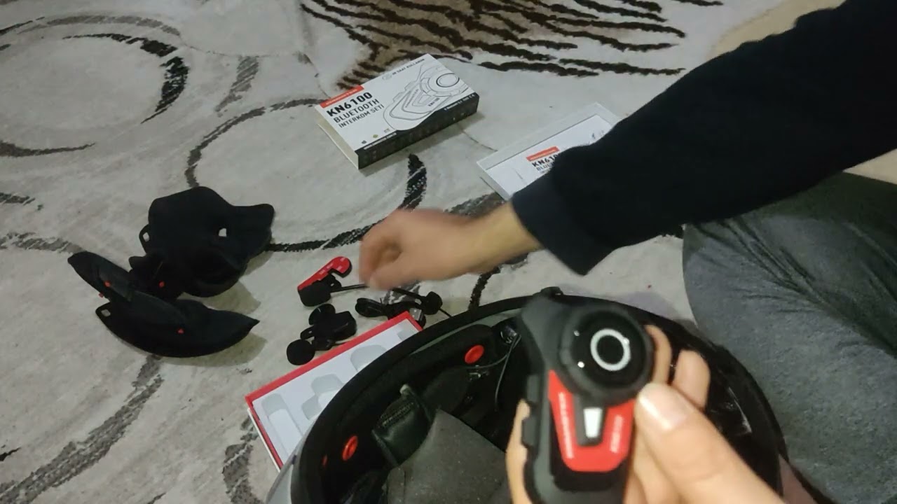KNMASTER KN6100 BLUETOOTH İNTERKOM SETİ MONTAJI
