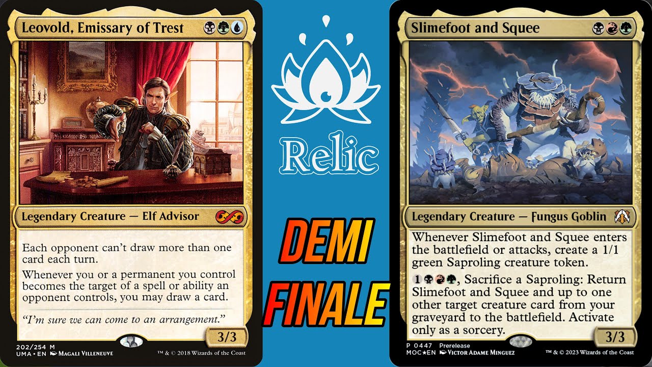 1/2 finale Relic Fest Leovold (Alex Habert) VS Slimefoot (Eliott Dragon) - MTG EDH Duel Commander