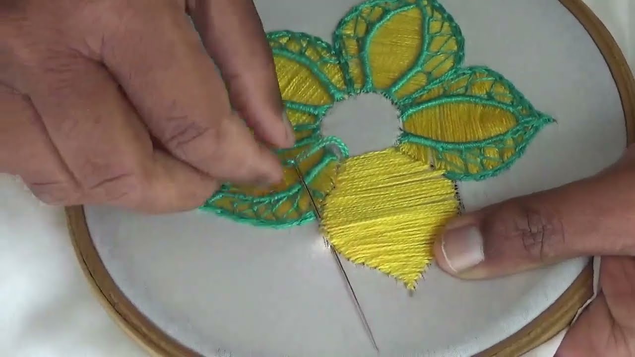 Hand Embroidery | Fantasy Flower Stitch | Bordado Fantasía | Hand Embroidery Tutorial For Beginners