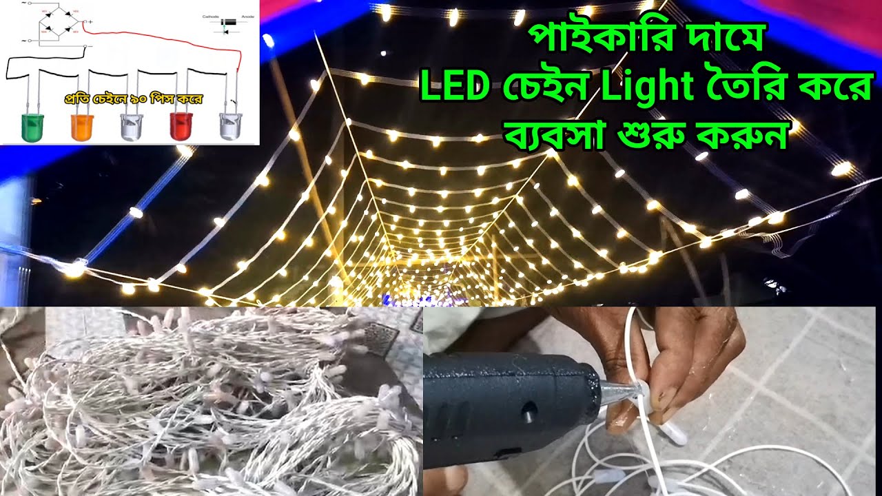 LED চেইন লাইট তৈরি করে ব্যবসা শুরু করুন maker hasan