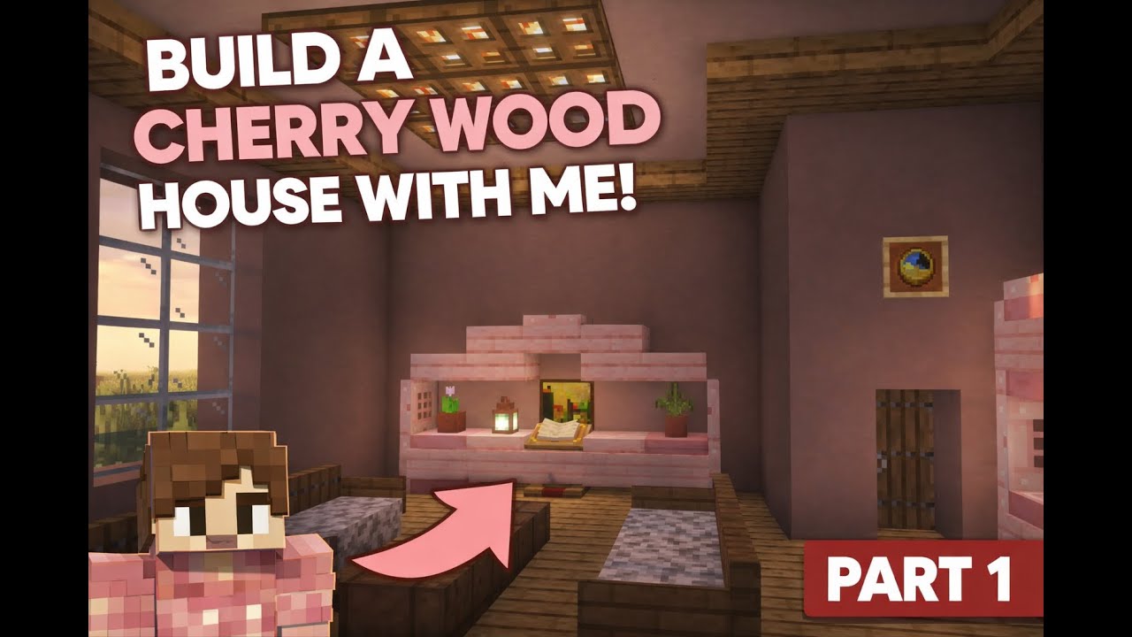 Build a Cherry Wood House with Me! Part 1