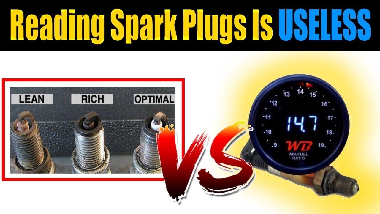 How To Read A Spark Plug Vs Using An AFR Wideband O2 Sensor Gauge | Reading Spark Plug Tuning