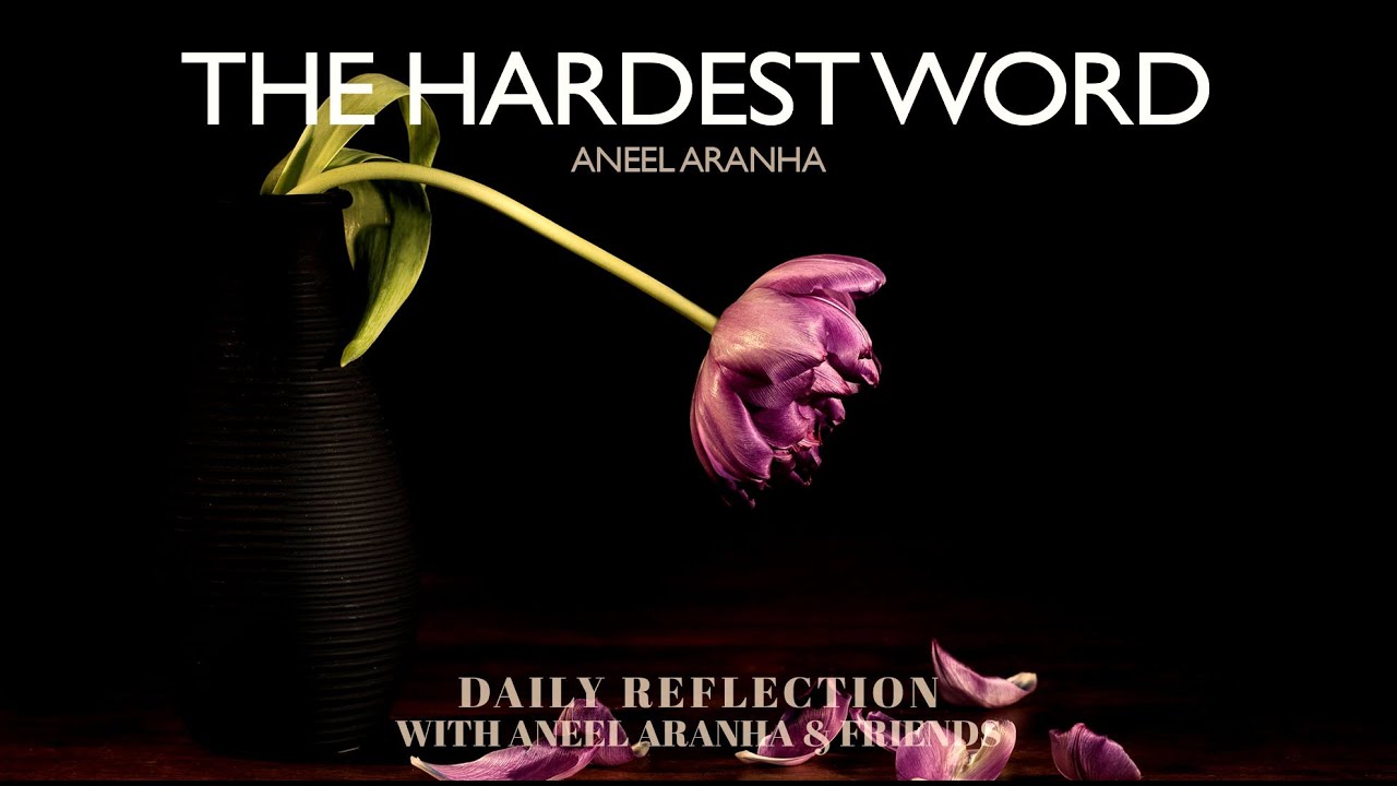 February 26, 2021 - The Hardest Word - A Reflection on Matthew 5:20-26 by Aneel Aranha