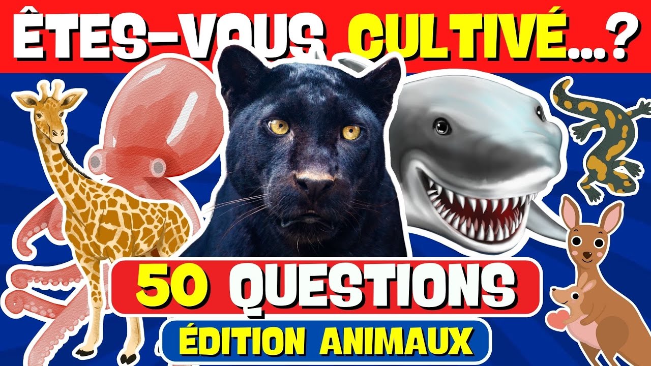 Que Savez vous Des Animaux...? Partie II 🦁🐸🐮 |  QuizZapp