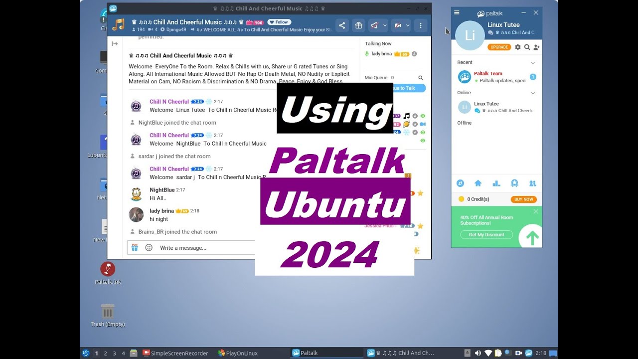 Paltalk in Ubuntu Linux 2024