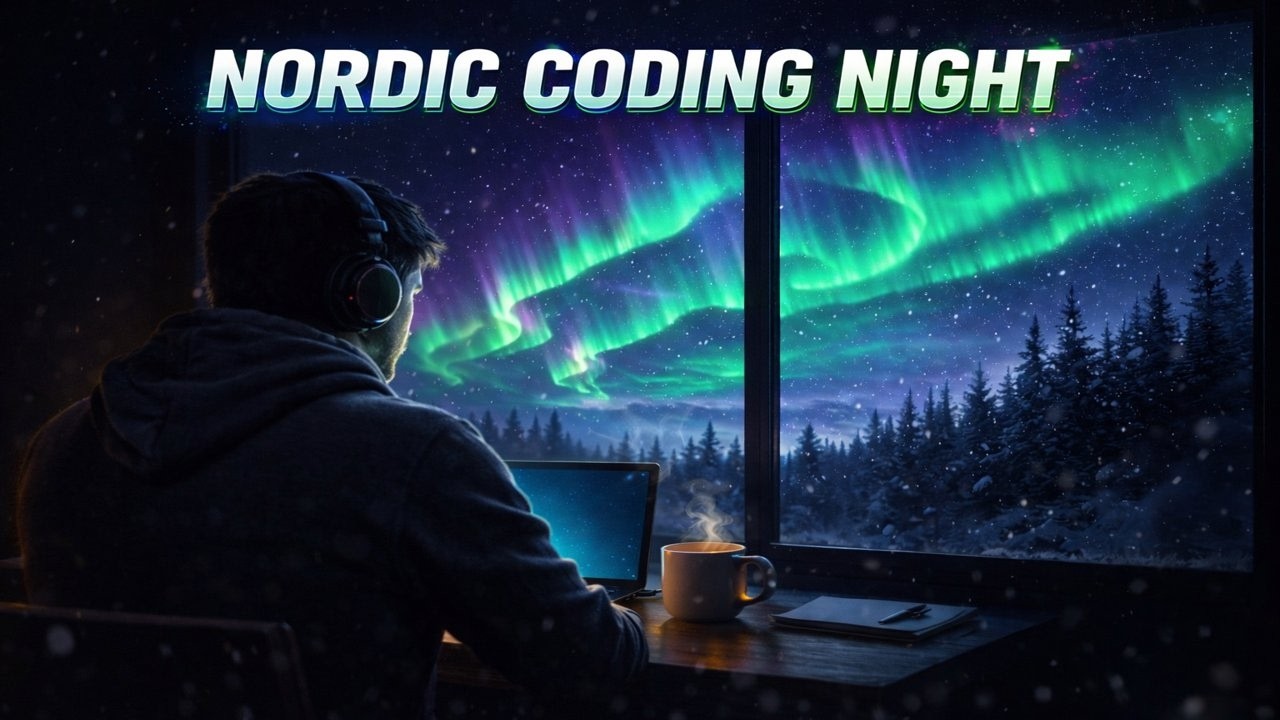 2 Hours Deep Focus – Nordic Winter Night Ambience