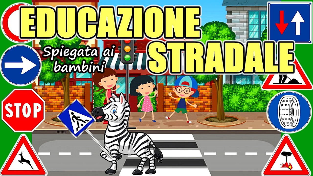 🚦🛑 EDUCAZIONE STRADALE spiegata ai bambini 🚳🦓