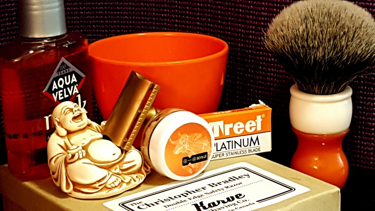 Бритьё  №10 The Christopher Bradley Barrister and Mann Seville Dscosmetic  Treet Platinum Aqua Velva