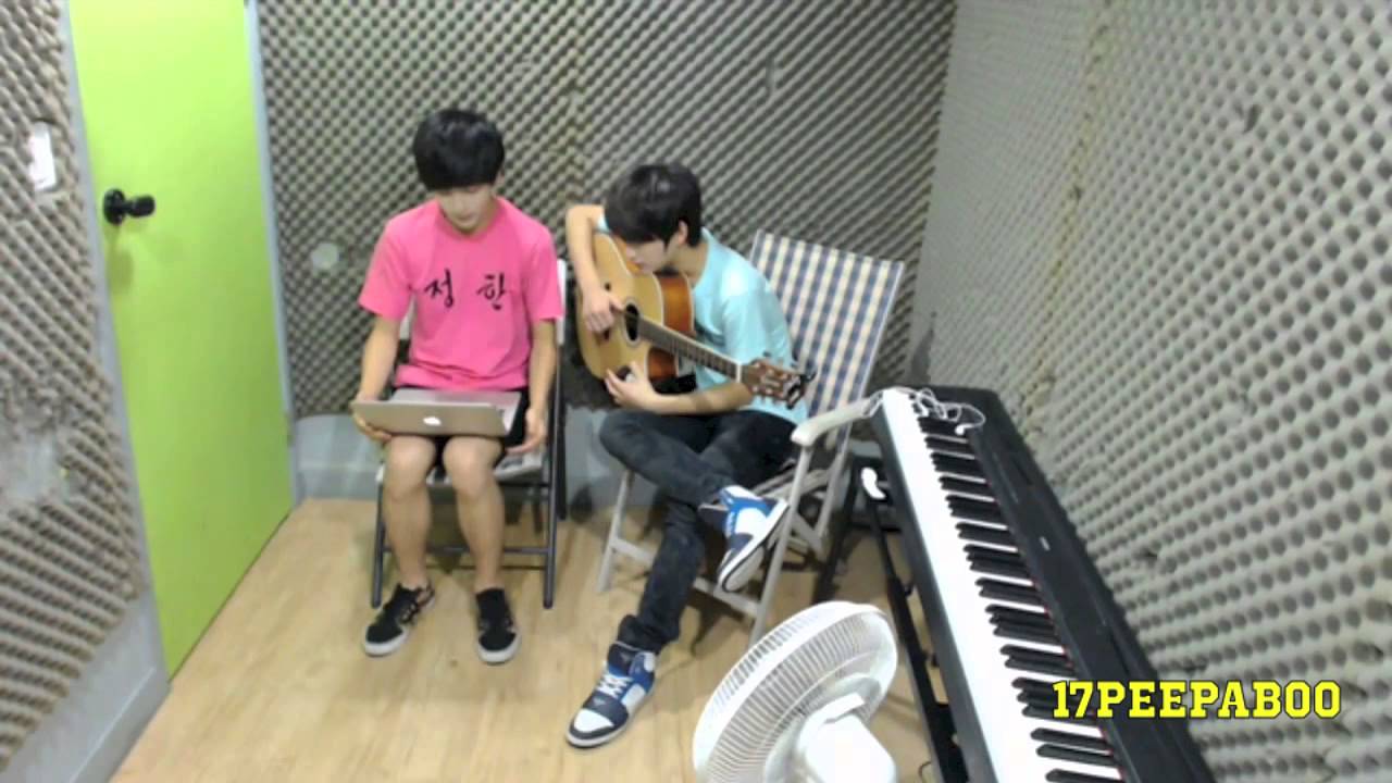 130723 seventeen tv junghan sing + imitate jisoo in a cute voice cut