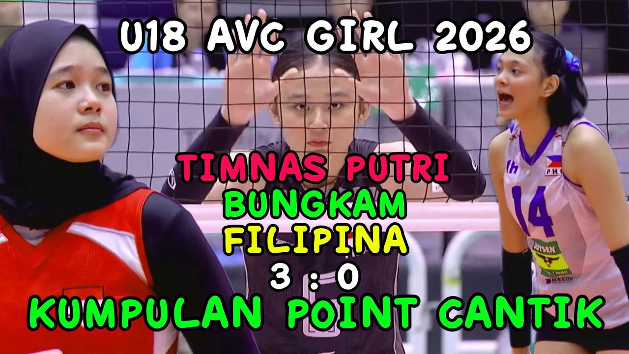 TIMNAS GARUDA VOLI INDONESIA U18 PUTRI AMUK FILIPINA! Hantam 3 : 0 Tanpa Ampun di AVC Girls 2026!