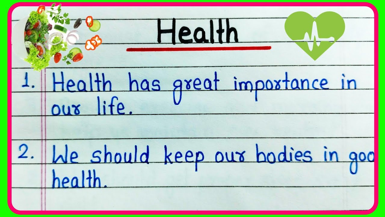 Health essay in English 10 lines | Importance of Health essay | Good Health essay | Health is Wealth